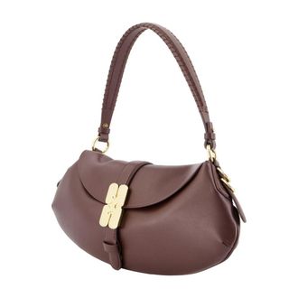 Ganni Womens Shoulder Bag Brown Synthetic