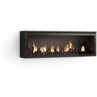 Skraut Home Chimenea El&eacute;ctrica Led, Sin Calor, 107x38x25cm, Sal&oacute;n - Comedor, Chimenea El&eacute;ctrica, Estilo Moderno, Negro - Skraut Home