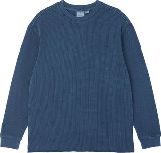 Gramicci Mens Waffle Crew Blue XL