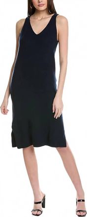 Vince Camuto Sleevless Midi Sweaterdress In Black