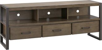 Leick Home Ender Mixed Metal & Wood Tv Stand For Tvs Up To 65In