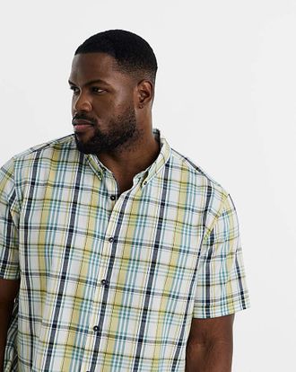 Jacamo Oxford Check Short Sleeve Shirt