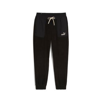 Puma Trainingshose PUMA ESS ELEVATED WINTERIZED PANTS, Damen, Gr. XL, N-Gr, schwarz (puma schwarz), Fleece, Obermaterial: 100% Polyester, unifarben, comfor