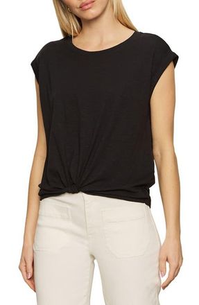 Sanctuary Knotted Muscle Tee in Black at Nordstrom, Size X-Small
