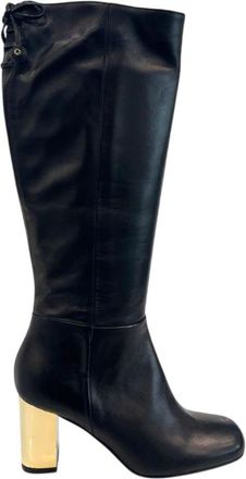 Borbonese Black Leather Women Womens Boot