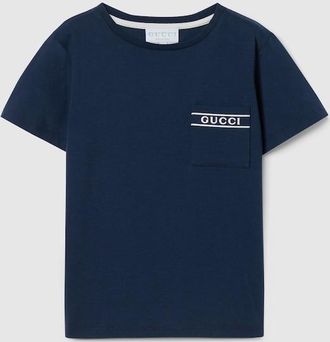 Gucci Kids - Cotton T-shirt, Size 10 years, Blue, Ready-to-wear