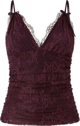 Pinko Fragola Top - Dames - Tops zonder mouwen - Paars - S - Nylon - Tops