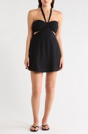 LBLC The Label Priscilla Halter Dress in Black at Nordstrom Rack, Size X-Small
