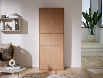 MYCS Hochschrank Eiche - Moderner Schrank: T&uuml;ren in Eiche - Hochwertige Materialien - 79 x 196 x 34 cm, Selbst zusammenstellen