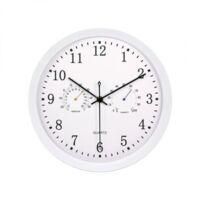 OEM Reloj De Pared Para Exteriores De 30 Cm Con Term&oacute;metro E Higr&oacute;metro - Resistente Al Agua, Esfera Clara En Blanco Y Negro, Duradero Y F&aacute;cil De Leer - C
