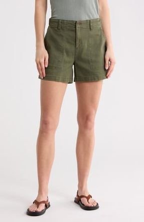 Sanctuary Socialize Denim Shorts in Fatigue Green at Nordstrom Rack, Size X-Small