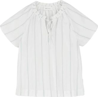 Skall Studio Gabrielle Bluse - Dames - Blouses - Wit - S - Katoen - Overhemden