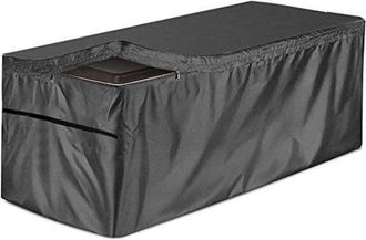 OEM Housse De Protection - Coffre De Rangement - 130 X 60 X 71 Cm - Tissu Oxford Imperm&eacute;able Anti Uv - Noir - 1 Pi&egrave;ce
