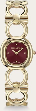 Ferragamo Women Double Gancini Watch Gold