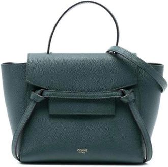 Celine Pre-owned Handbags, female, Green, Size: ONE SIZE Pre-owned The Belt Satchel