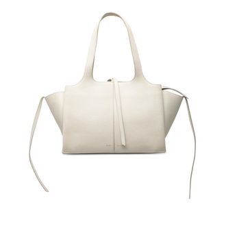 Celine Pre-owned Womens Small Leather Trifold Tote - Ivory - One Size