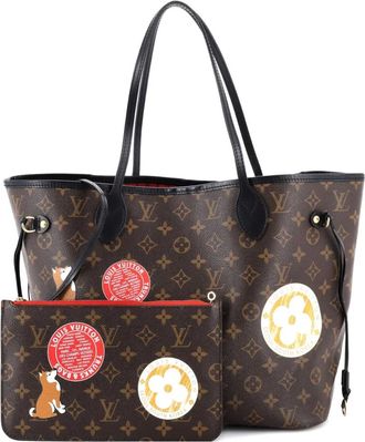 Louis Vuitton Neverfull NM My World Tour Monogram Canvas MM tote bag - Marrone