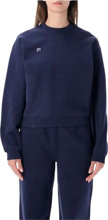 PANGAIA Classic Crewneck HW - - Sweatshirts & Hoodies - Donna - Blu - M