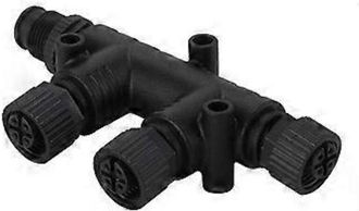 OEM Conector En T Nmea 2000 - 4 Puertos - 5 Pines - Rosca M12 - Estanqueidad Ip67 - Para Red Marina - 1 Unidad