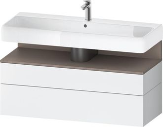 Duravit Duravit - Qatego Mueble Bajo Lavabo, 1 Extra&iacute;ble Y 1 Caj&oacute;n