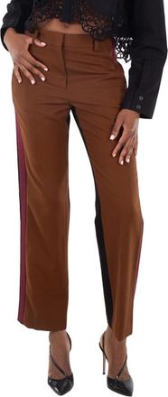 Burberry Dark Birch Brown Lottie Trousers, Brand Size 4 (US Size 2)