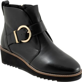 Trotters Wendi Platform Wedge Bootie in Black at Nordstrom, Size 10.5