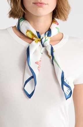 Ted Baker Floral Silk Twill Square Scarf in Blue at Nordstrom Rack