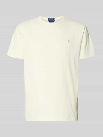 Polo Ralph Lauren Regular Fit T-Shirt aus reiner Baumwolle in Offwhite, Gr&ouml;&szlig;e XXL