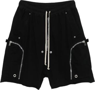 Rick Owens Shorts sportivi con coulisse e tasca con zip - Nero