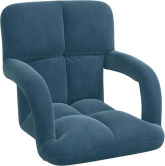 vidaXL Sill&oacute;n Ajustable Azul Terciopelo Vidaxl