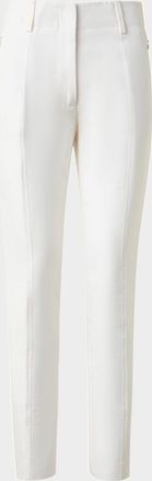 Akris Connor Cotton-Silk Slim-Leg Ankle Pants