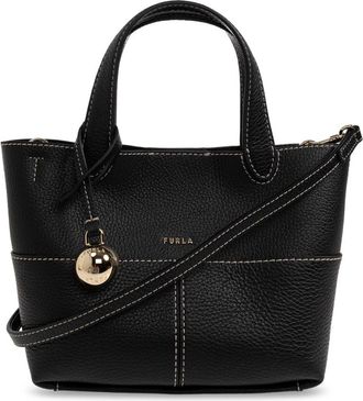 Furla Primrose Mini Tote - Dames - Handtassen - Zwart - ONE Size - Leer - Tassen