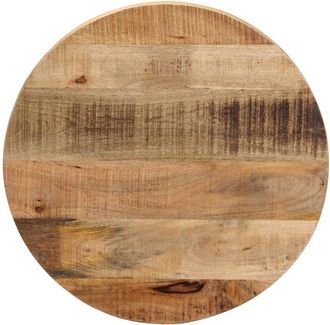 vidaXL Vidaxl - Table Top &oslash; 60x3.8 cm Round Solid Wood Rough Mango