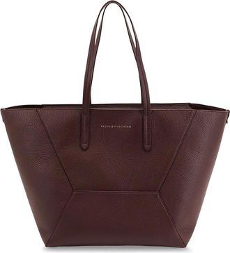 Brunello Cucinelli Bc Duo Shoulder Bag In Hammered Leather