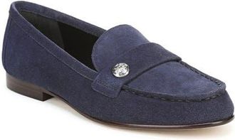 Veronica Beard Paley Loafer in Navy Suede at Nordstrom, Size 6.5