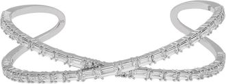 Swarovski Hyperbola Cuff Rhodium Shiny White