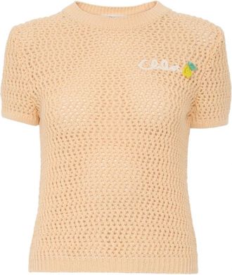 Chlo&eacute; Round-neck Truien - Dames - Ronde hals truien - Oranje - L - Truien & Vesten