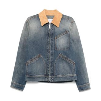 Alexander McQueen Alexander McQueen, Denim Jackets, male, Blue, Size: L Alexander McQueen Coats