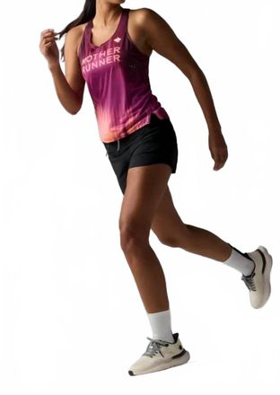 Rabbit Go Time Mother Runner Tank In Mauve Ikat