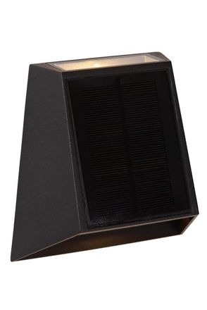 Lucide L&aacute;mpara de pared de aluminio con 1 led integrado, negro
