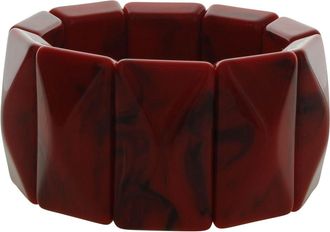 Olivia Welles Cammie Resin Stretch Bracelet in Red /Black at Nordstrom Rack