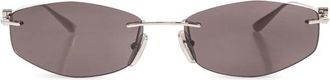 Balenciaga Geometrische Ovale Zonnebril - unisex - Zonnebrillen - Grijs - ONE Size - Accessoires