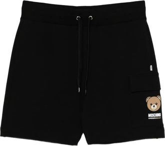 Moschino Shorts con stampa orsetto - Nero