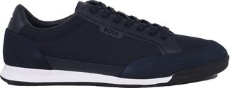 HUGO BOSS Mens Nitan_TXSD Dark Blue - Navy Cotton - Size UK 11