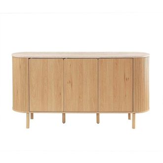 Calicosy Credenza 3 ante con piano effetto travertino L160 cm - HELIOS