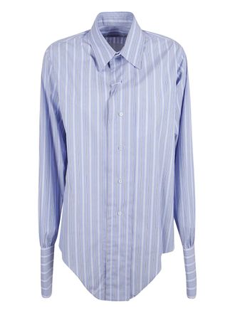 Maison Margiela striped button-down shirt - Blu