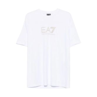 Emporio Armani Camiseta de corte regular Premium Label en viscosa con logo - Tops - Hombre - Blanco - 3XL