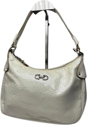 Ferragamo Pre-owned Shoulder Bags, female, White, Size: ONE SIZE Pre-owned Shoulder Bag