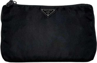 Prada Black Nero Nylon Pouch (Pre-Owned)