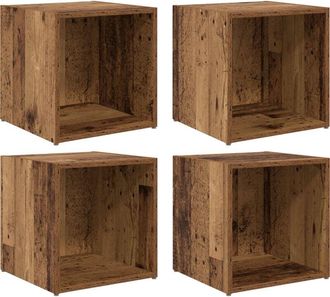 vidaXL Vidaxl - tv Cabinet 4 pcs Brown 37 x 35 x 37 cm Engineered wood
